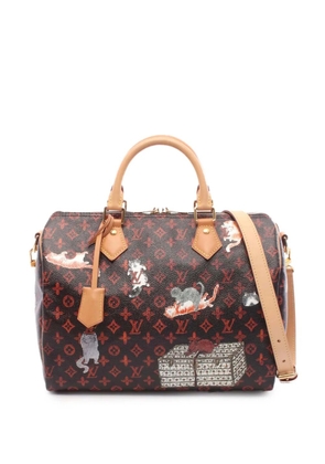 Louis Vuitton Pre-Owned 2018 Grace Coddington Catogram Speedy Bandouliere 30 boston bag - Brown