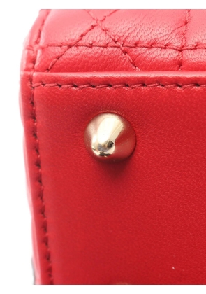 Christian Dior Pre-Owned 2010s Lady Dior My ABCDior Cannage shoulder bag - Red