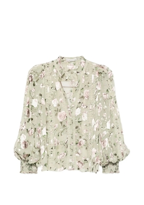 alice + olivia Arlette floral-print blouse - Green