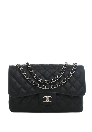 CHANEL Pre-Owned 2013-2014 Jumbo Classic Caviar Double Flap shoulder bag - Black