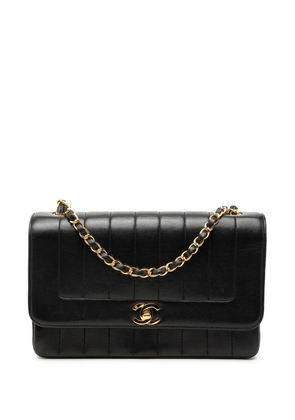 CHANEL Pre-Owned 1996-1997 Medium Vertical Quilted Lambskin Mademoiselle crossbody bag - Black
