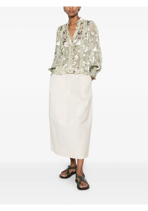 alice + olivia Arlette floral-print blouse - Green