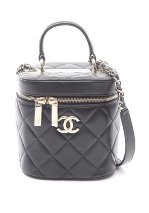 CHANEL Pre-Owned 2020 Quilted Lambskin Trendy CC Case vanity bag - Black