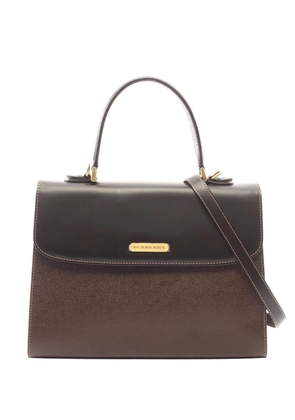 Burberry Pre-Owned 2000-2017 Leather Top Handle satchel - Brown