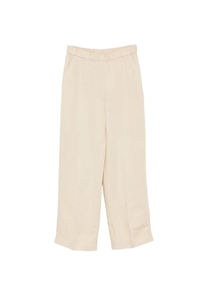 Gant elasticated-waistband straight-leg trousers - Neutrals