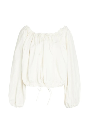 Bernadette Ally drawstring-hem blouse - White