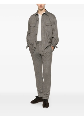 Karl Lagerfeld belt-loop tailored trousers - Brown
