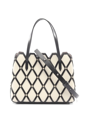 Valentino Garavani Pre-Owned 2010s Rockstud shoulder bag - Neutrals