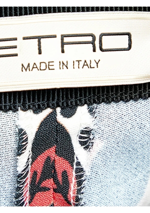 Etro Pre-Owned paisley-print straight-leg trousers - Orange