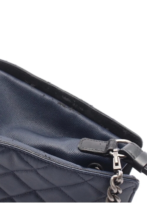 CHANEL Pre-Owned 2016-2017 CC Caviar-skin bucket bag - Blue