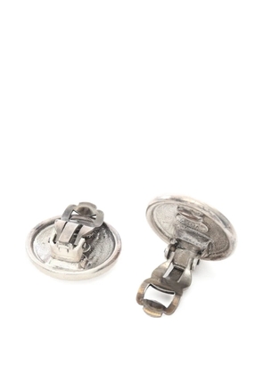 CHANEL Pre-Owned 1986-1988 Coco Mark earrings - Silver