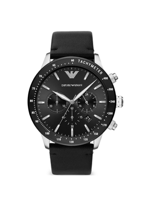 Emporio Armani round-shape 43mm watch - Black