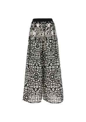 Weekend Max Mara floral-print palazzo pants - Black