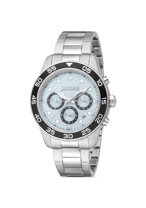 Just Cavalli logo-detail 42mm watch - Blue