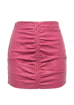 DSQUARED2 draped leather skirt - Pink