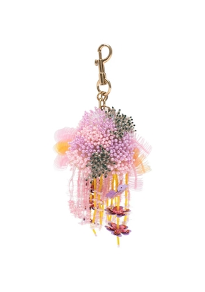Anya Hindmarch sequin-embellished bag charm - Pink