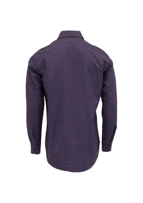Etro Vintage textured button-down shirt - Purple