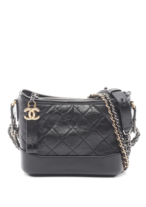 CHANEL Pre-Owned 2021-2022 Gabrielle quilted shoulder bag - Black