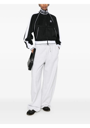 AMIRI logo-embroidered zip-up sweatshirt - Black
