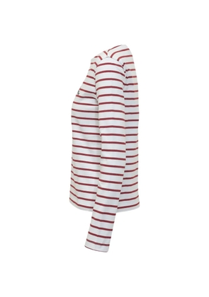 The Seafarer Marines striped long-sleeved T-shirt - White