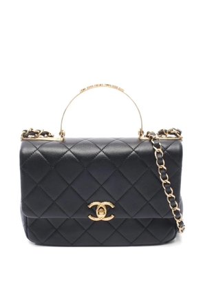 CHANEL Pre-Owned 2021s Matelassé chain tote bag - Black