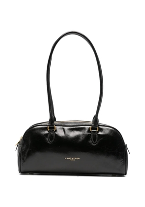 Lancaster Retro Bow crinkled-leather tote bag - Black