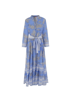 PEP'S floral-print ruffled dress - Blue