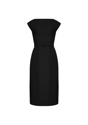 Adam Lippes Adeleine belted midi dress - Black