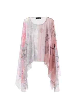 Barbara Bologna abstract-print asymmetric top - Pink