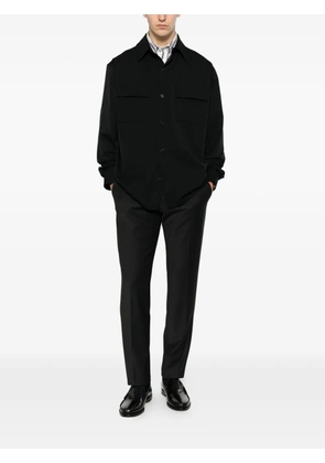 Karl Lagerfeld pressed-crease tailored trousers - Black