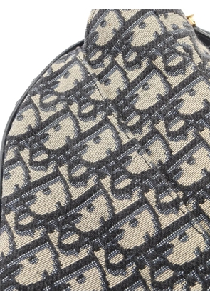 Christian Dior Pre-Owned mini Saddle Oblique jacquard shoulder bag - Black