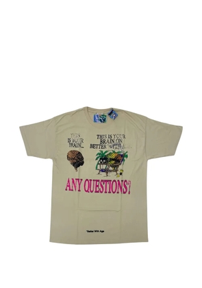 Better with Age Mush graphic-print T-shirt - Neutrals