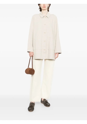 Eileen Fisher single-breasted coat - Neutrals