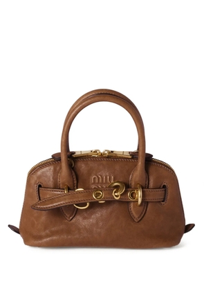 Miu Miu Aventure mini nappa-leather bag - Brown
