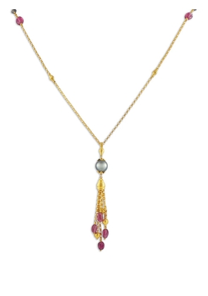 Konstantino Tahitian-pearl and tourmaline necklace - Gold