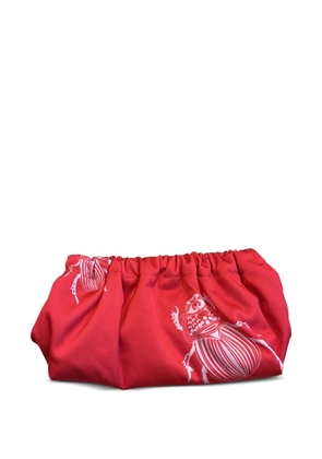 Gabriele Frantzen Sorbet beetle-print clutch bag - Red