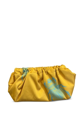 Gabriele Frantzen Sorbet beetle-print clutch bag - Yellow