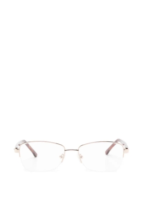 THEMA half-rim rectangle-frame glasses - Gold