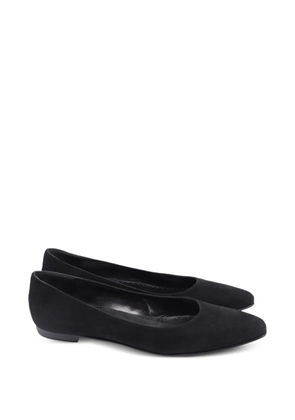 Manolo Blahnik Gelista suede ballet flats - Black