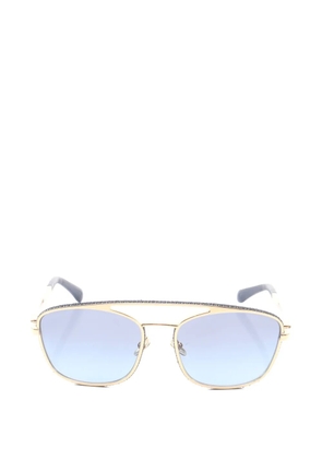 CHANEL Pre-Owned 1986-1988 Coco Mark sunglasses - Gold