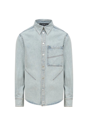 LGN LOUIS GABRIEL NOUCHI faded-denim shirt - Blue