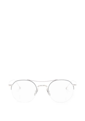 Thom Browne Eyewear round-frame double-bridge glasses - Silver