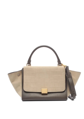 Celine Pre-Owned 2010s Trapeze croc-embossed handbag - Grey