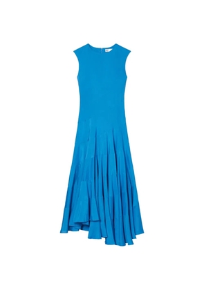 Tory Burch flared cotton silk dress - Blue