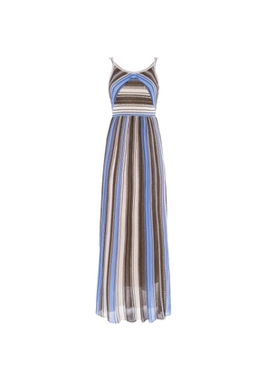 Nenette Tyrrel striped maxi dress - Blue