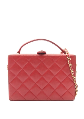 CHANEL Pre-Owned 1986-1988 Matelassé 2-Way quilted vanity bag - Red