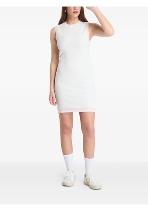 GUESS USA sleeveless knitted mini dress - White