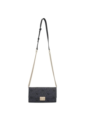 Moreau patterned chain-strap clutch bag - Black