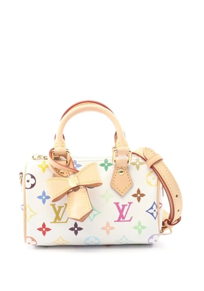 Louis Vuitton Pre-Owned 2010-2026 Takashi Murakami Monogram Multicolore Nano Speedy Bandouliere satchel - White