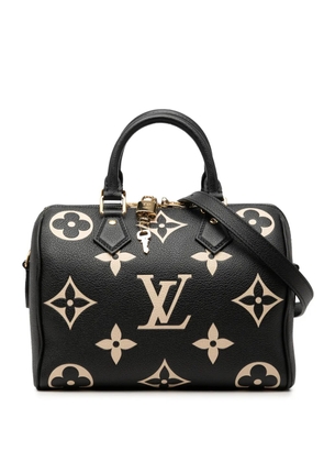 Louis Vuitton Pre-Owned 2021-2026 Bicolor Monogram Empreinte Giant Speedy Bandouliere 25 satchel - Black